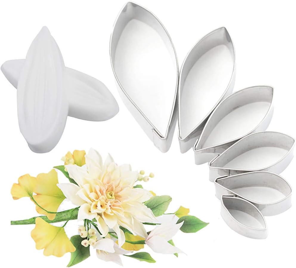 Dahlia Sugar Flower Veining Molds Fondant Cutters Gumpaste Cake Craft (14PCS) - Image 3