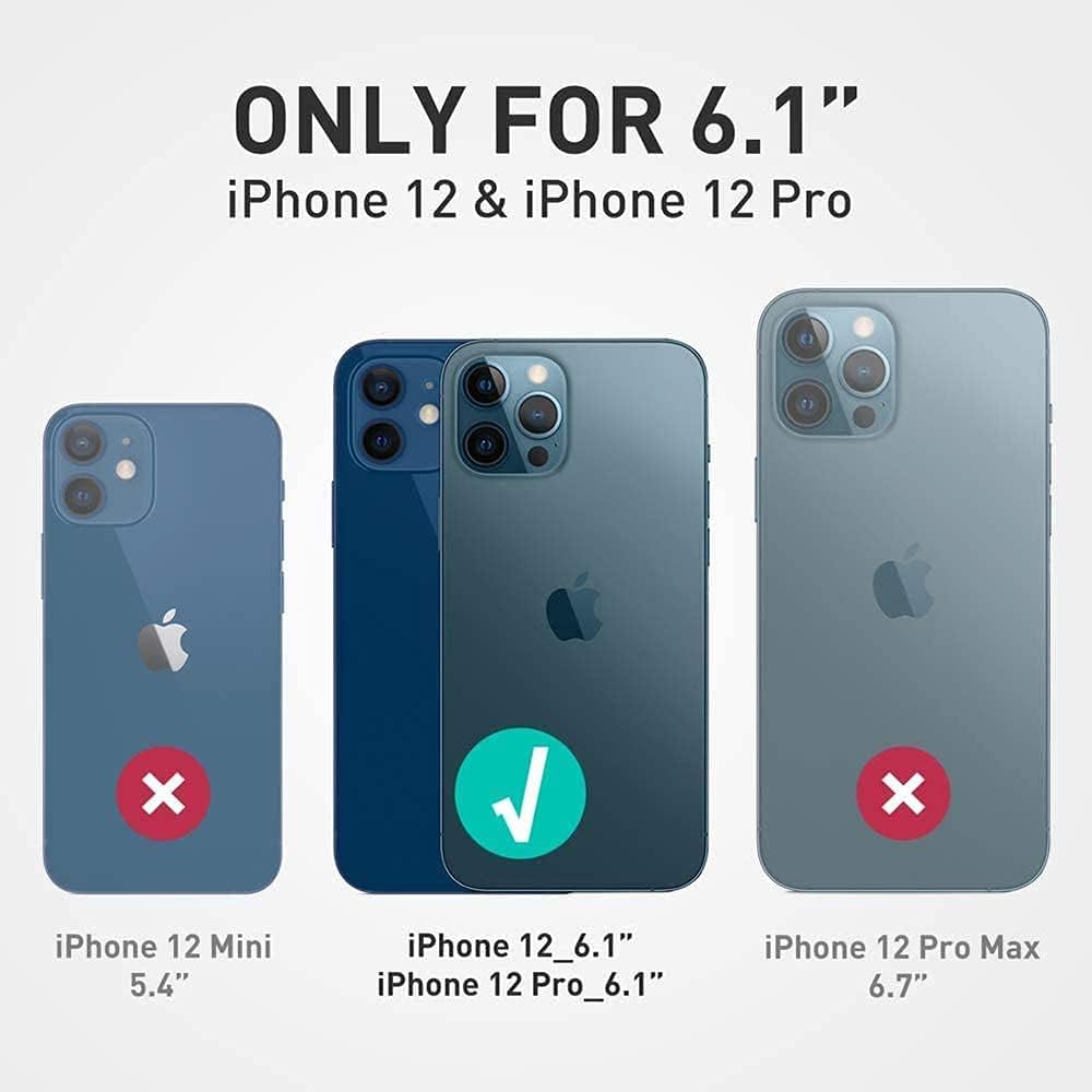 For iPhone 12 Pro 6.1" Tempered Glass Screen Protector and Flip Wallet Case - Image 2