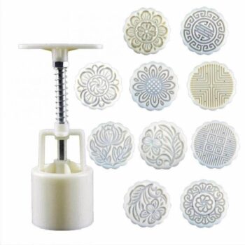 Cookie Stamp Press Mid Mooncake Decor Cookies Round Moon Cake Autumn Festival