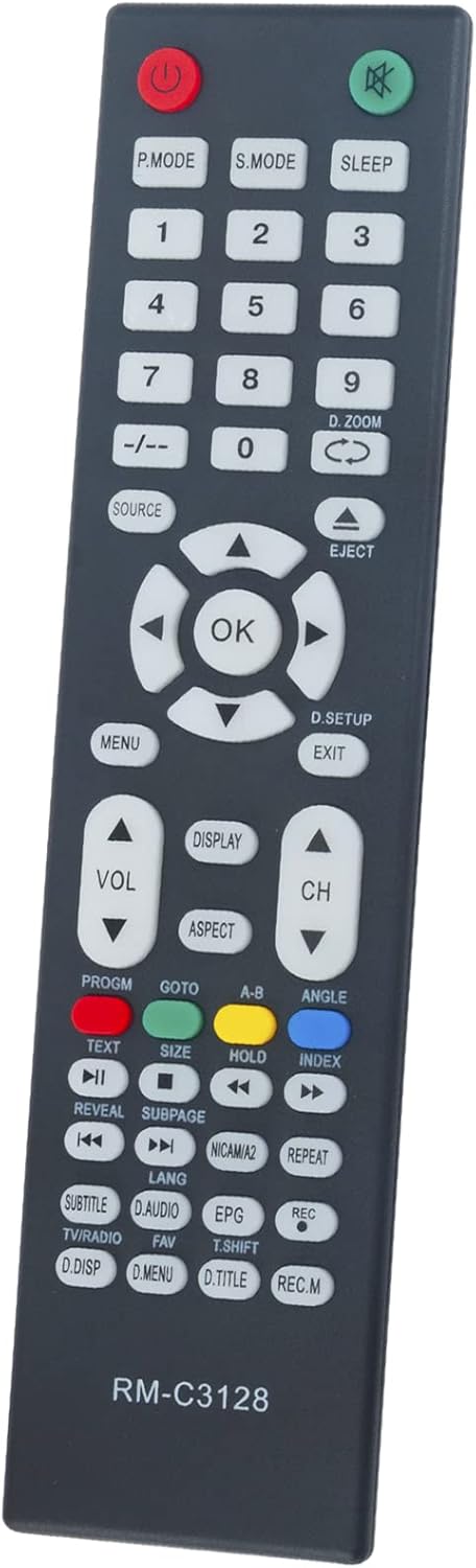 New RM-C3128 RMC3128 Replacement Remote Control fit for JVC LED HD TV LT-32ND36A - Image 3