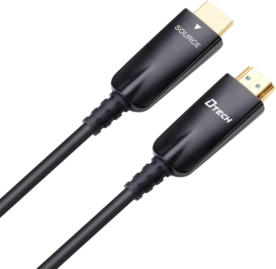HDMI Cable with 1080p 60Hz 4K 30Hz HDMI Fiber Optic Technologies(23m,Black)-75ft - Image 4