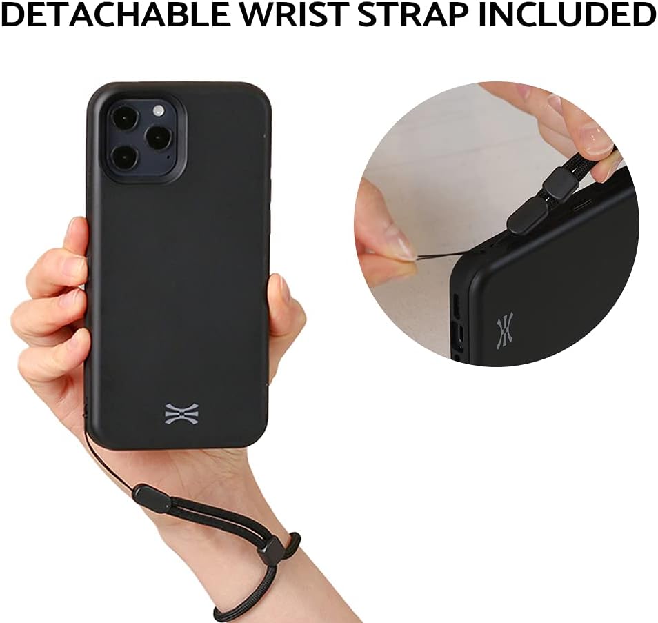 iPhone 12 Pro Max, Slim Protective Shockproof Wallet Flip Slot Case - Black - Image 5