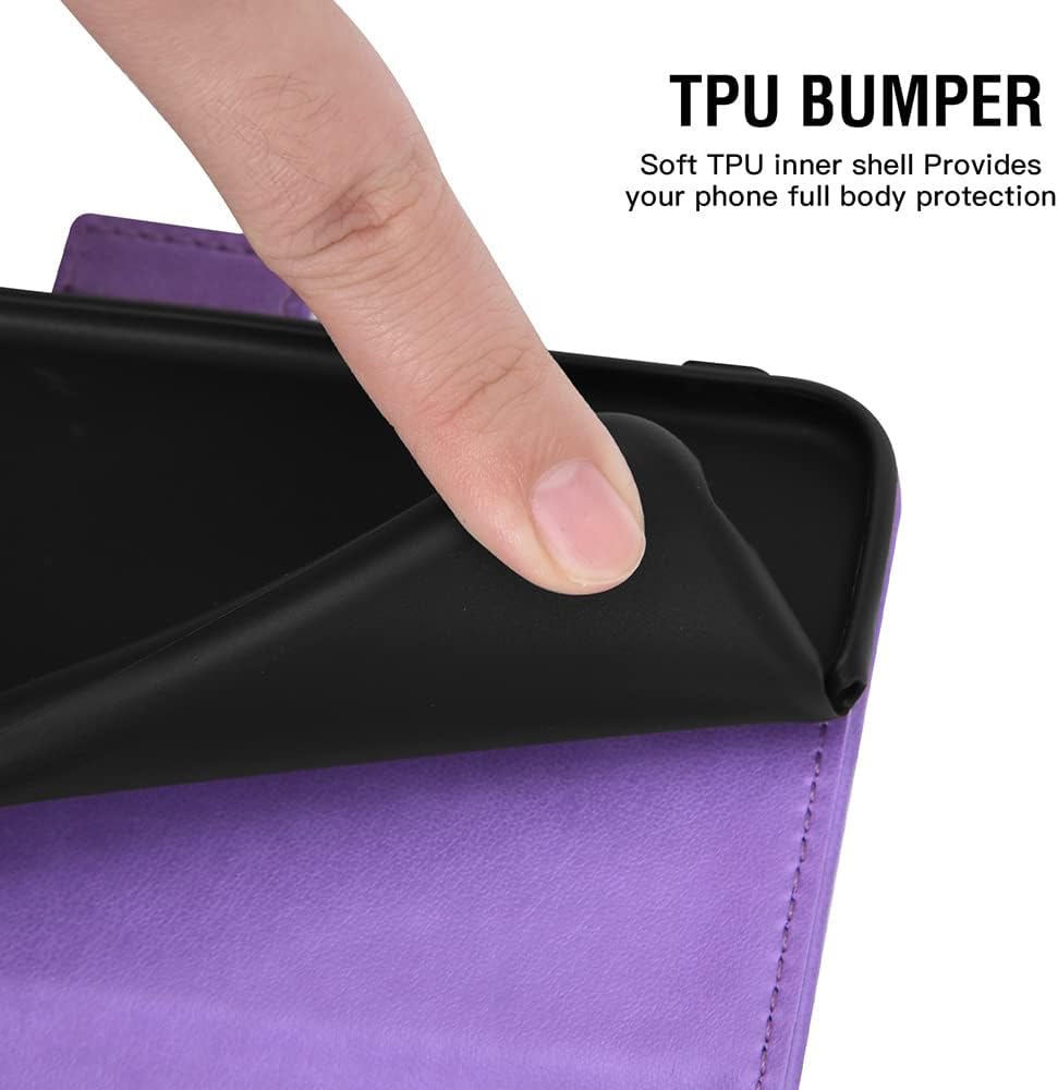 For iPhone 5S 2016 Tempered Glass Screen and Protector Flip Holder Wallet Case - Image 8