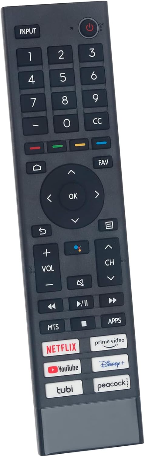 Replacement Voice Remote ERF3J80H fit for Hisense Smart TV 75A6G 58A6G 85A6G - Image 3