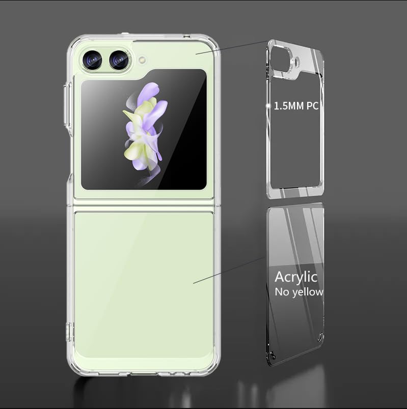 Samsung Galaxy Z Flip 5 5G Protective Acrylic + TPU Case - Image 5