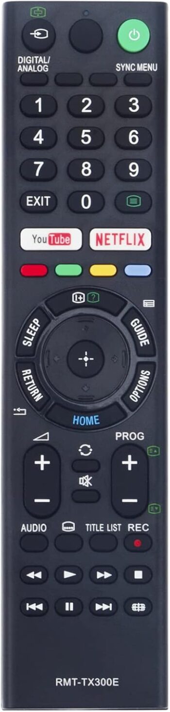 RMTTX300E Replacement Remote fit for Sony TV KD-65X7000F KD-43X7000E