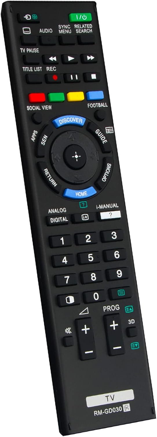 New RM-GD030 Replacement Remote fit for Sony Bravia TV KDL-55W950B KDL-50W800B - Image 2