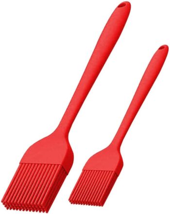 Silicone Basting Brush 2 Pcs Pastry Brush for Oil, BBQ, Grill Barbecue Sauce