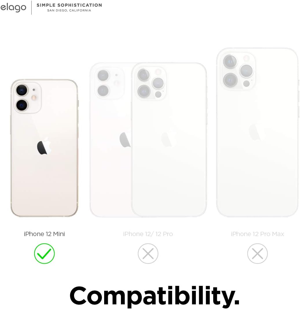 For iPhone 12 Mini (5.4"), Durable PC Back, Flexible Bumper Shockproof Case - Image 2