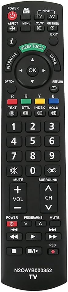 Replaced Remote Control for Panasonic Plasma TV TH-P50X14A