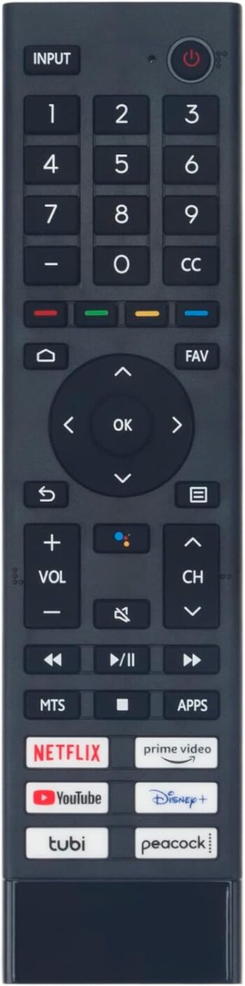 Replacement Voice Remote ERF3J80H fit for Hisense Smart TV 75A6G 58A6G 85A6G