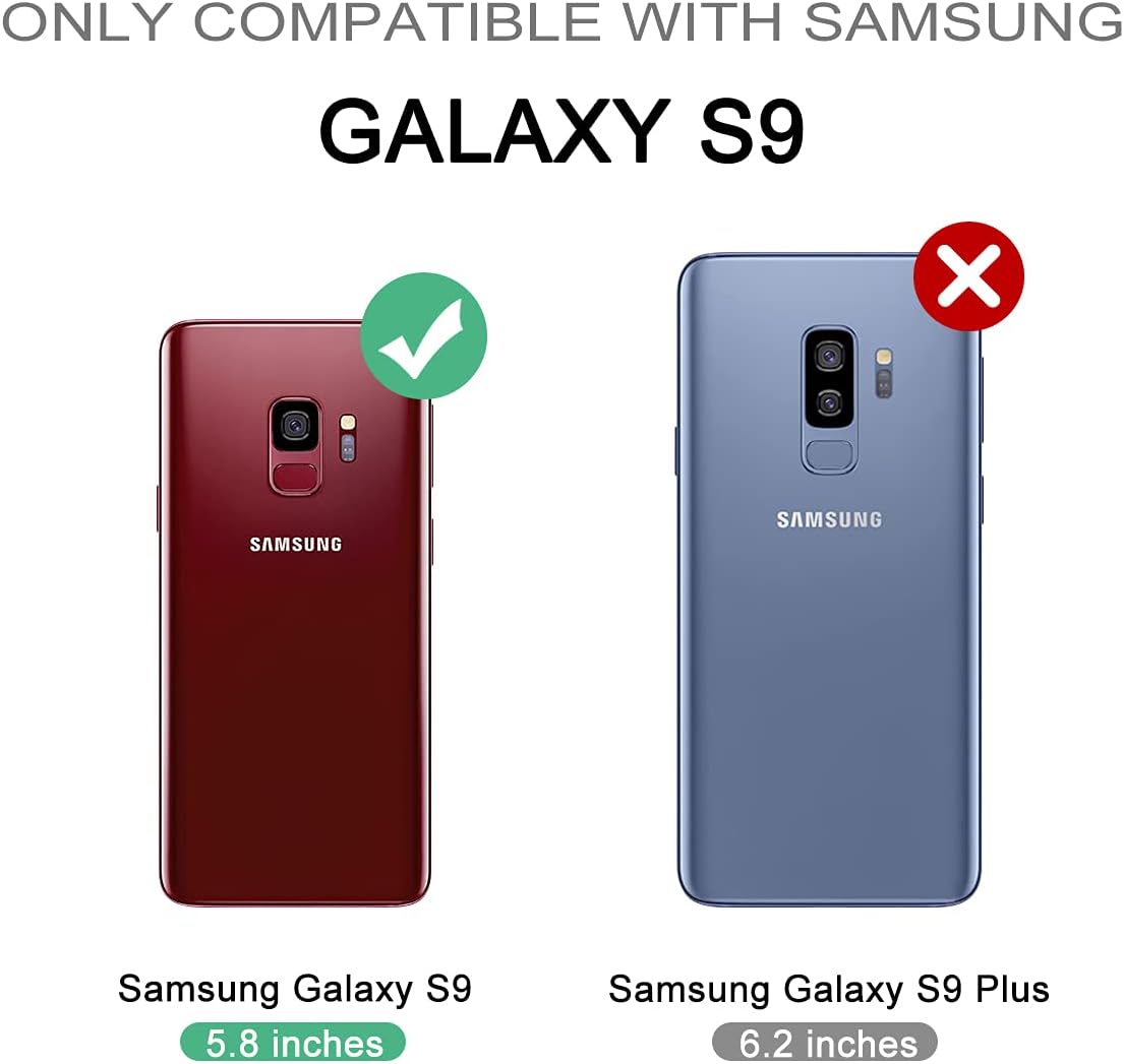 For Samsung Galaxy S9 Built-in Screen Protector and Kickstand Shockproof Case - Image 2