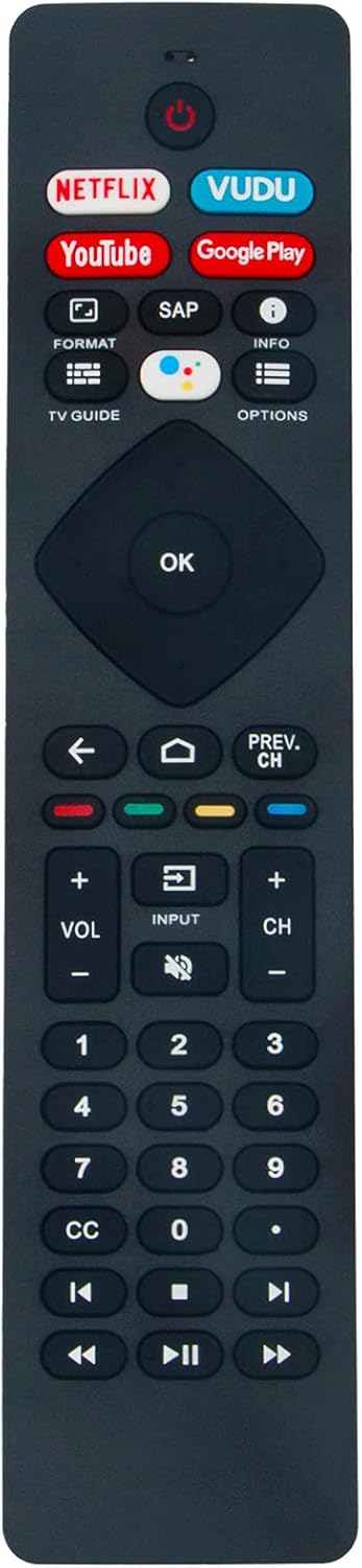 NH800UP Voice Remote Replacement for Philips 5704 5604 Series LED Android TV