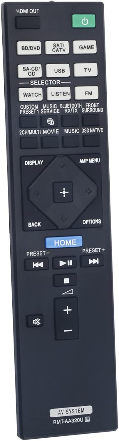 New RMT-AA320U RMTAA320U Replacement Remote Control for Sony Multi Channel AV - Image 2
