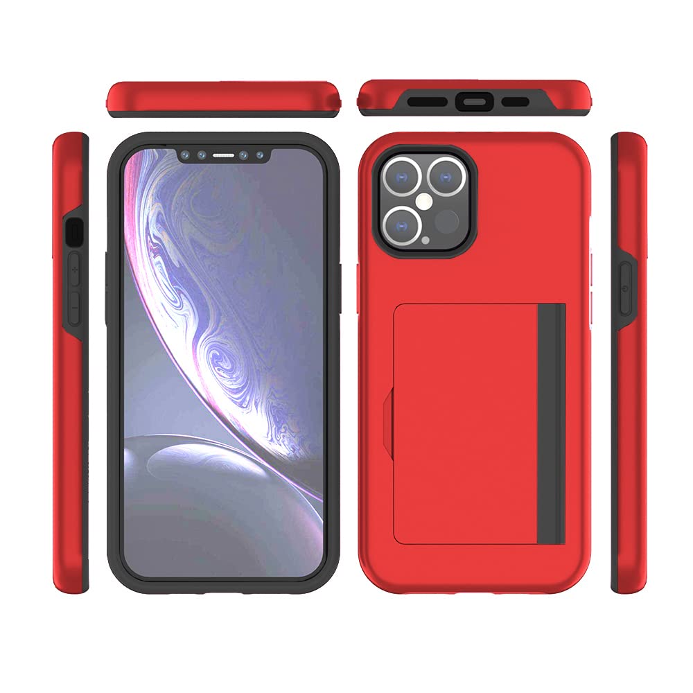 For iPhone 12 Mini 5.4" Slim Hybrid Case w Tempered Glass Screen Protector - Image 8