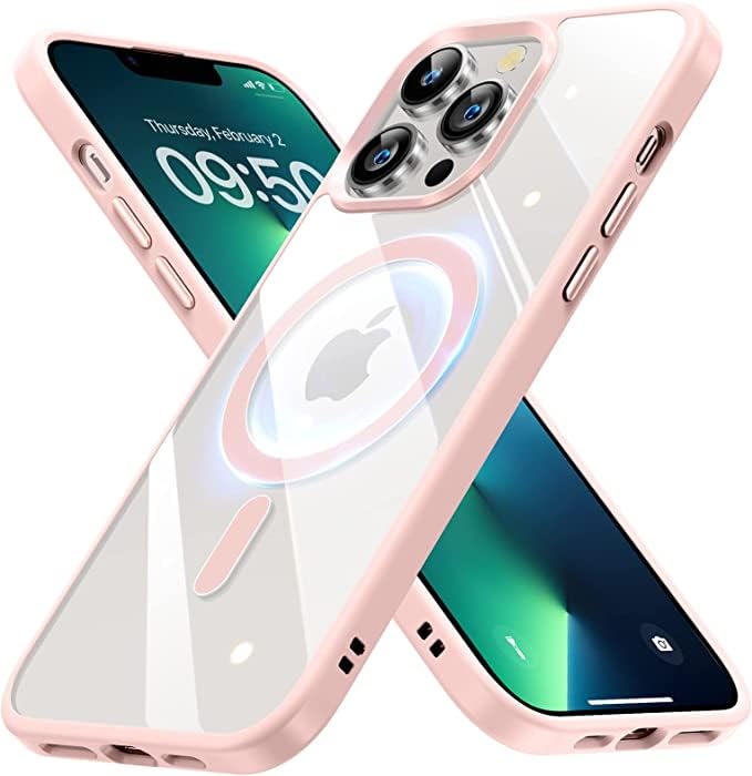 For Iphone 15 Pro Max Magnetic Scratch Resistant Protective Clear Shockproof