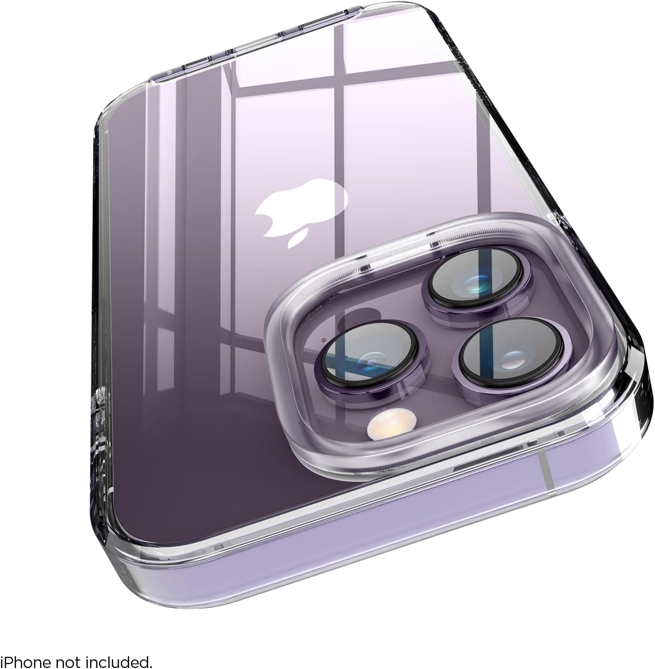 For iPhone 14 Pro (6.1"), Shockproof, Full Body Protection Hybrid Clear Case - Image 9