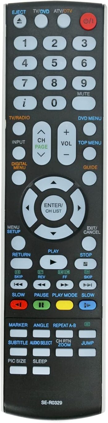 Remote Replaced for Toshiba LCD TV DVD Combination 32DV700A