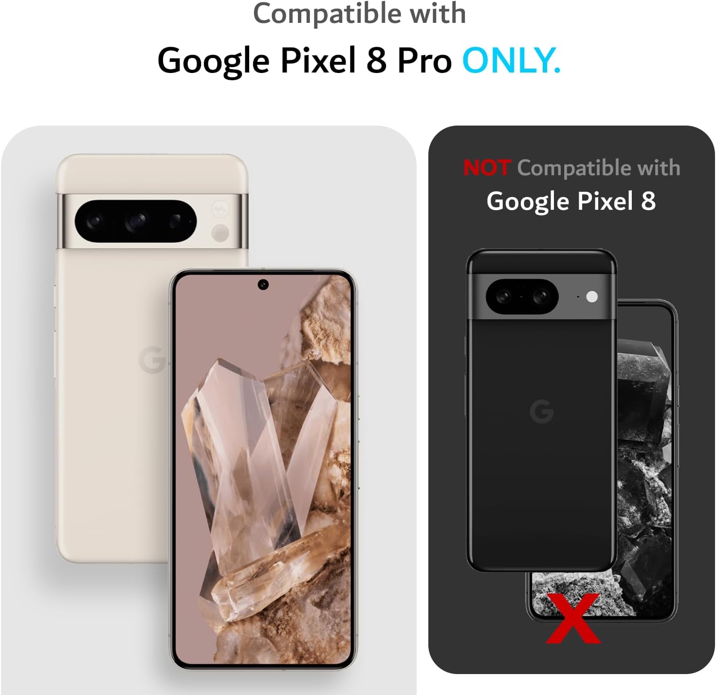 For Google Pixel 8 Pro Case 2023, MagSafe Compatible Military Grade Slim Dual - Image 2