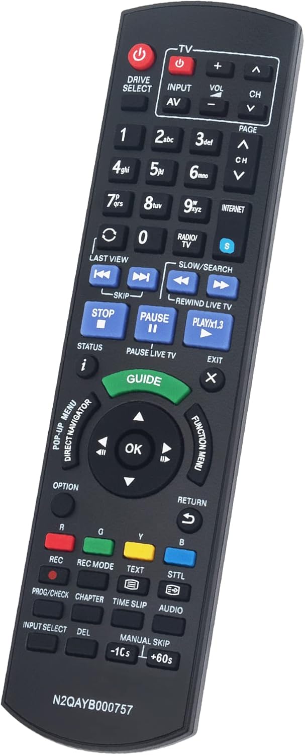 Replacement Remote fit for Panasonic Blu-ray Player DMR-BWT835 - Image 3