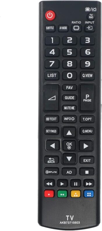 Replacement Remote for LG Plasma LED TV 32LN540B 37LN540B 42LN5400