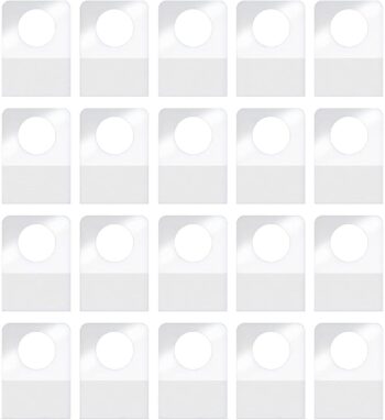 200 Pieces Clear Hook Hang Tabs Round Hole Self Adhesive Hanging Tabs Heavy Duty