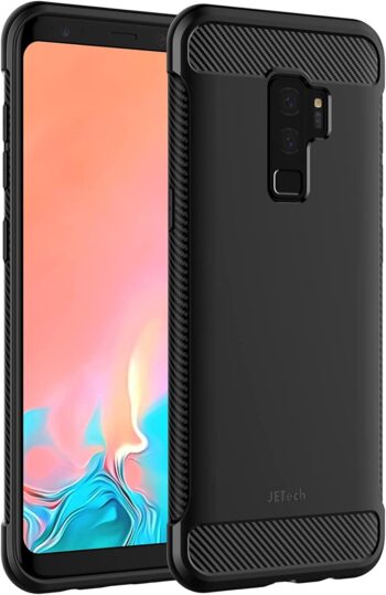 Slim Fit Case Compatible with Samsung Galaxy S9+ Plus, Thin Phone Cover (Black)
