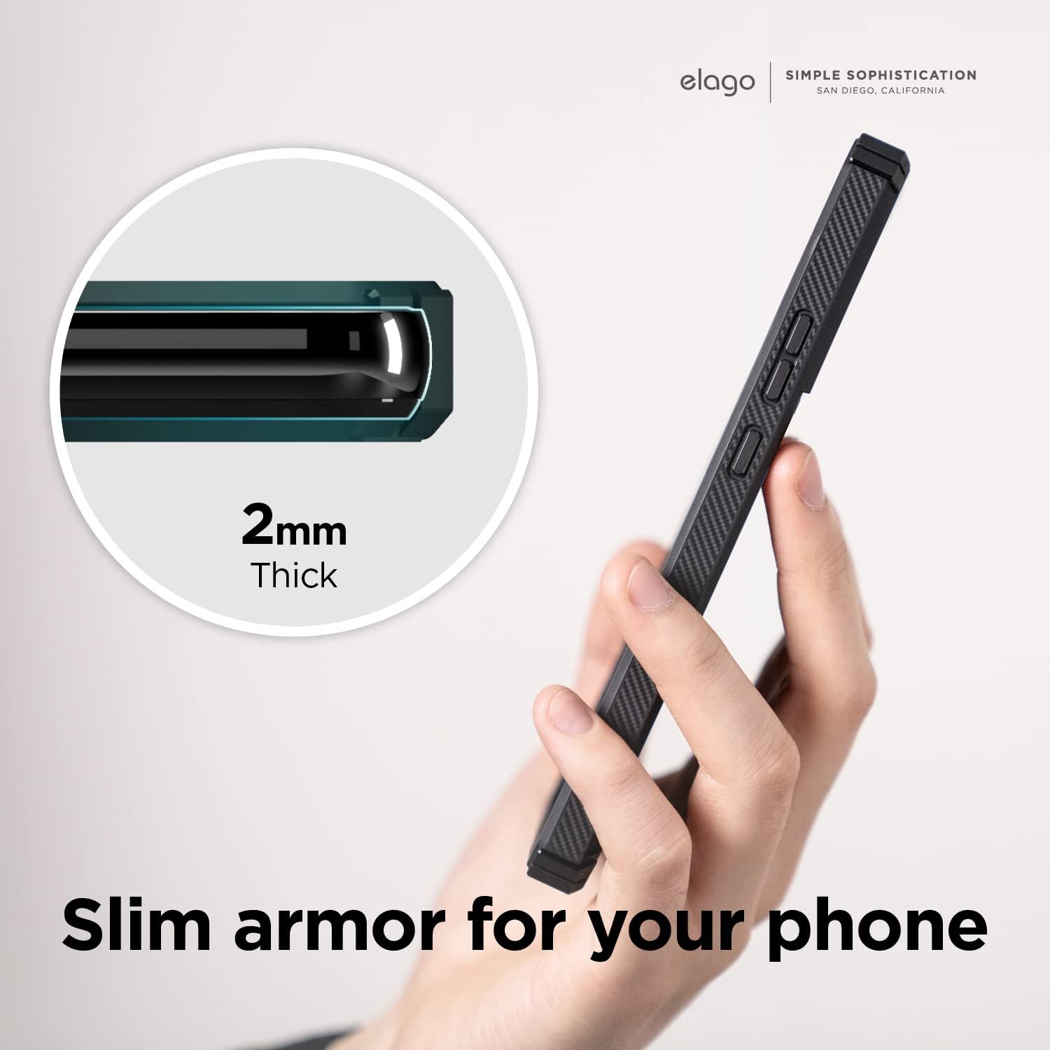 For Samsung Galaxy S22 Plus (6.6"), Heavy-Duty Protective Case Premium Carbon - Image 7