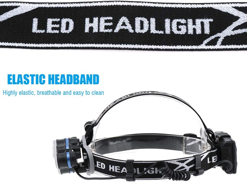 Rechargeable Headlamp, 8 Modes Multi-Function Headlight Flashlight 18000 Lumens - Image 5