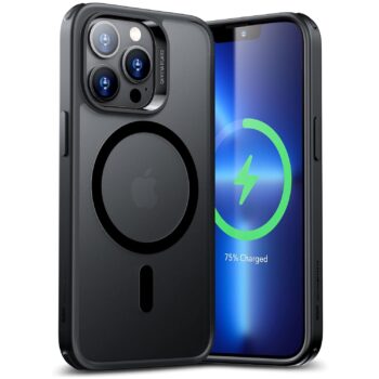 For iPhone 13 Pro Case, Compatible with MagSafe, Shockproof (HaloLock) Frosted