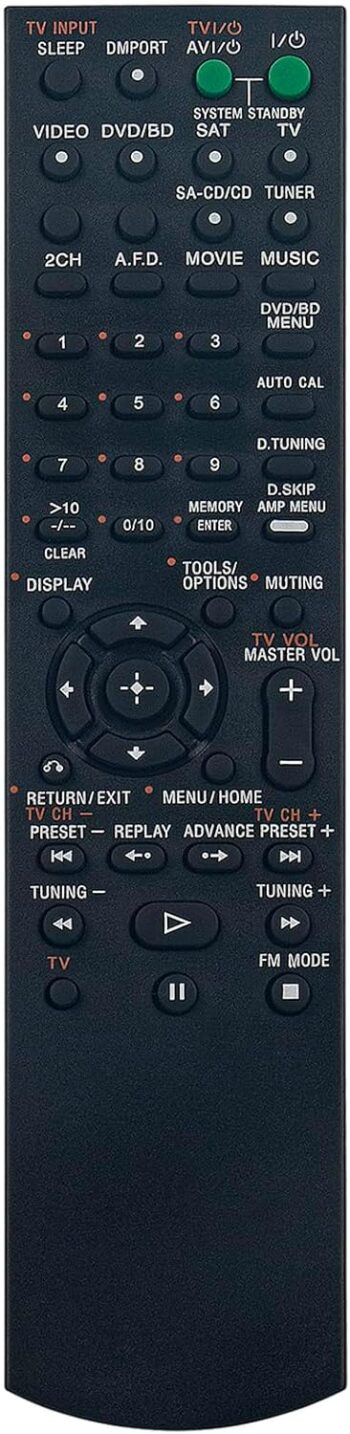 RMAAU025 Replacement Remote Control for Sony Home Theatre System