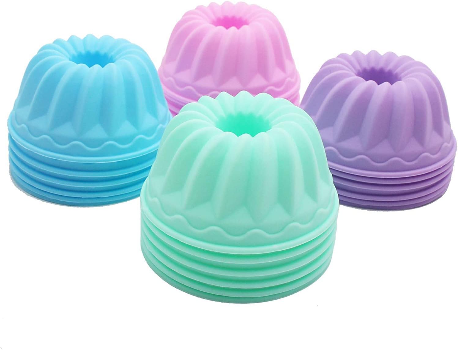 Mini Muffins Baking Mould, Silicone Ribbed Cake Moulds, Mini Bundt Cup - Image 3