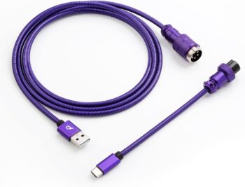 304 Stainless Steel Straight USB C Cable for Gaming Keyboard, Mechanical Key