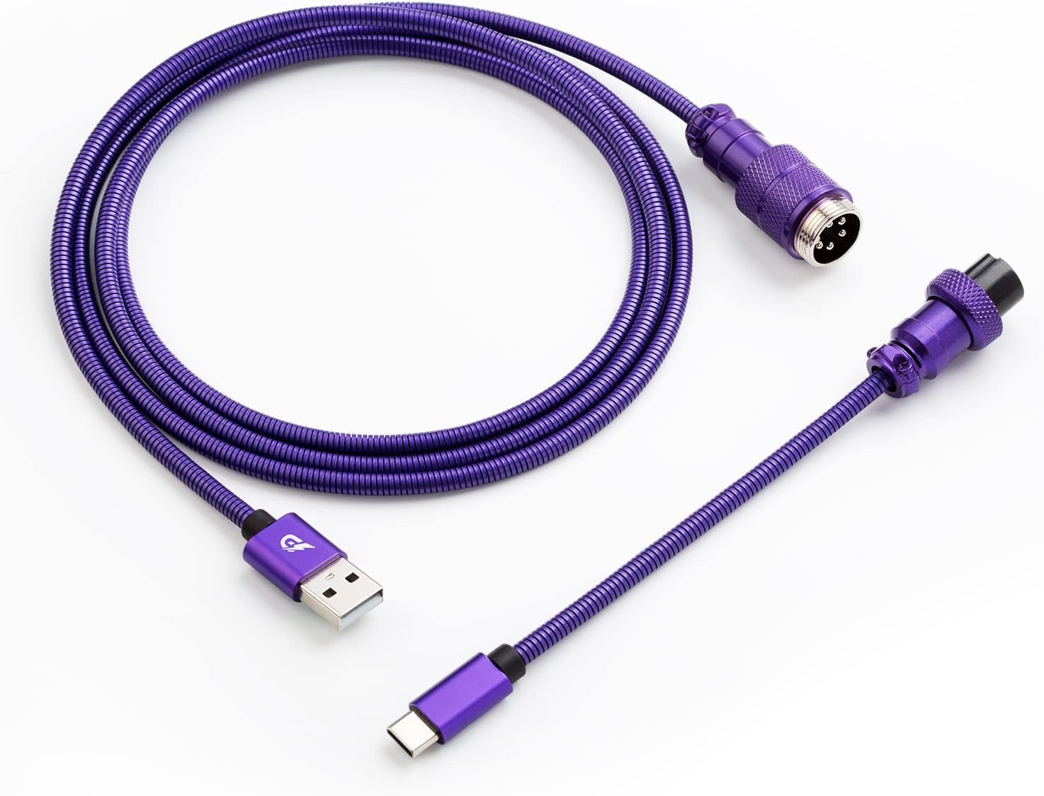304 Stainless Steel Straight USB C Cable for Gaming Keyboard, Mechanical Key
