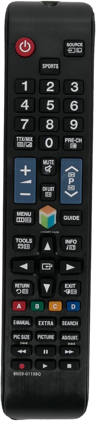 Remote Control for Samsung TV UA40J6200AW UA60JS7200W