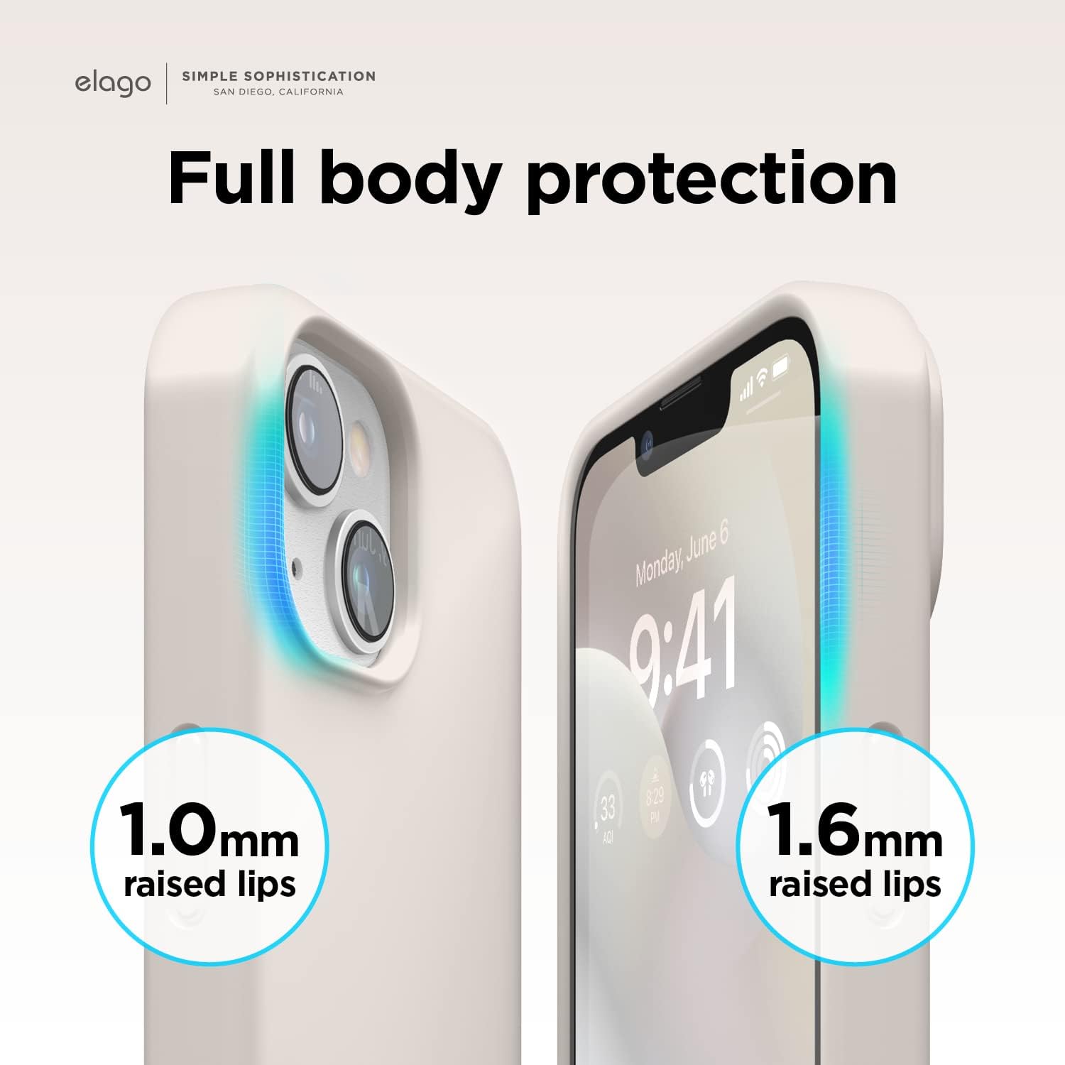 Liquid Silicone Case for iPhone 14 Case (6.1"), Premium Silicone Cover (Stone) - Image 6
