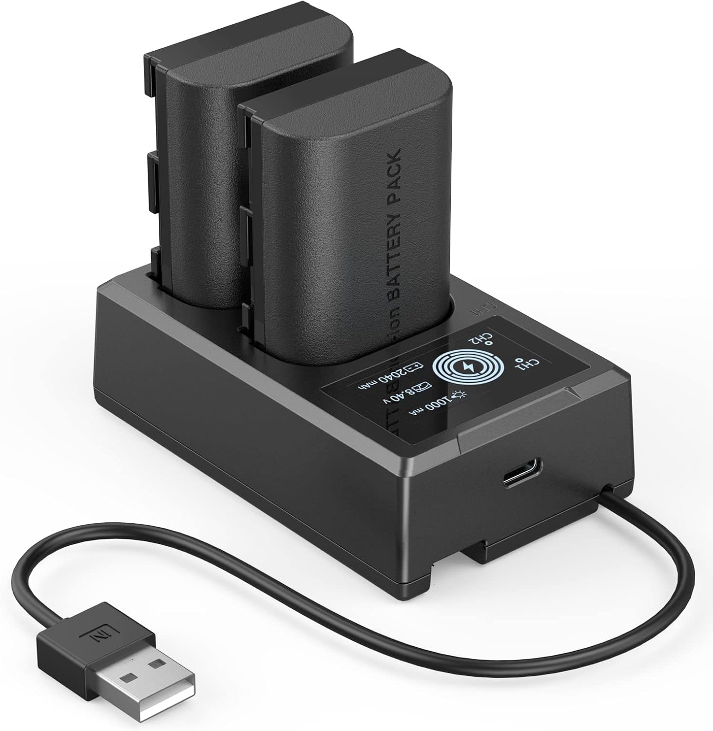 Battery Charger Set for Canon LP-E6NH Battery, Double Slot for Canon R7, R5, R6 - Image 8