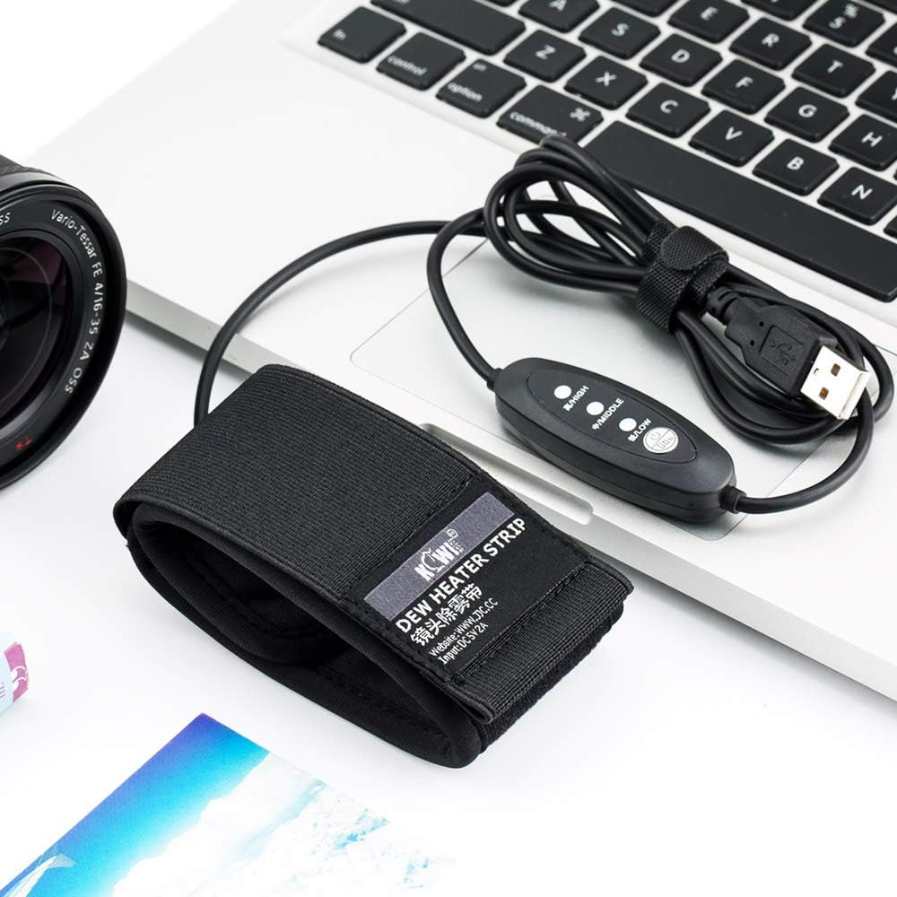 USB Lens Heater Warmer Len Dew Heater Strip with 3 Heating Modes for Camera Lens - Image 9