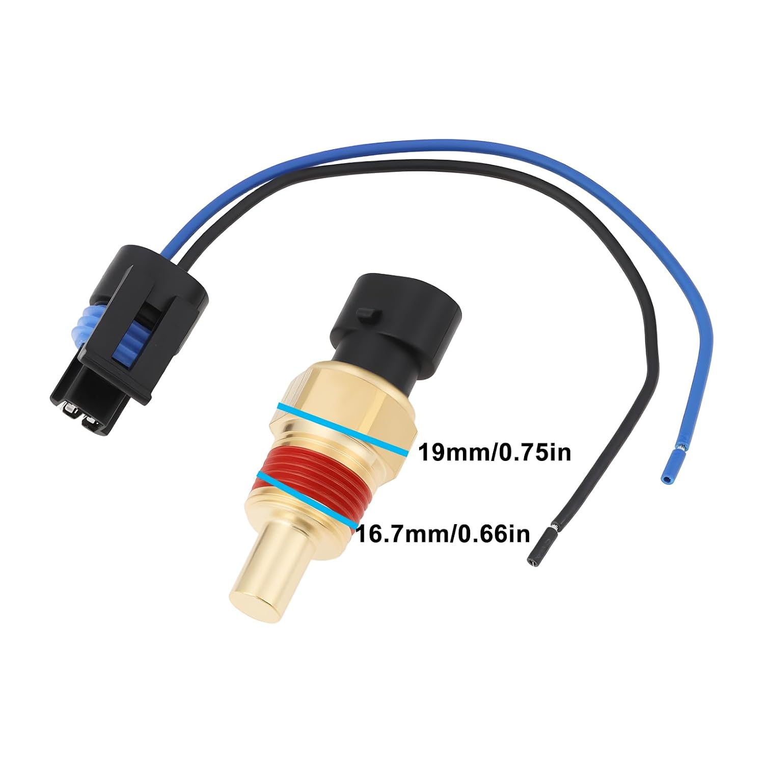 2 Pin Coolant Temperature Sensor with Wiring Harness for Chevrolet/GMC - Image 4