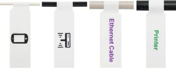Inkjet & Laser Printer Compatible Waterproof Cable Label - Self-Adhesive