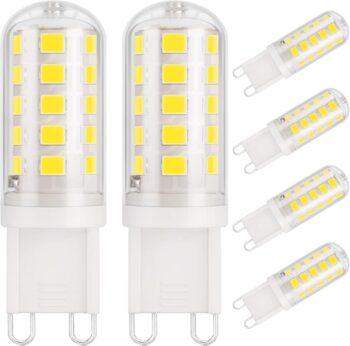 G9 3W LED Light Bulbs, 430LM, Equivalent to 40W Halogen, Daylight White 6000K