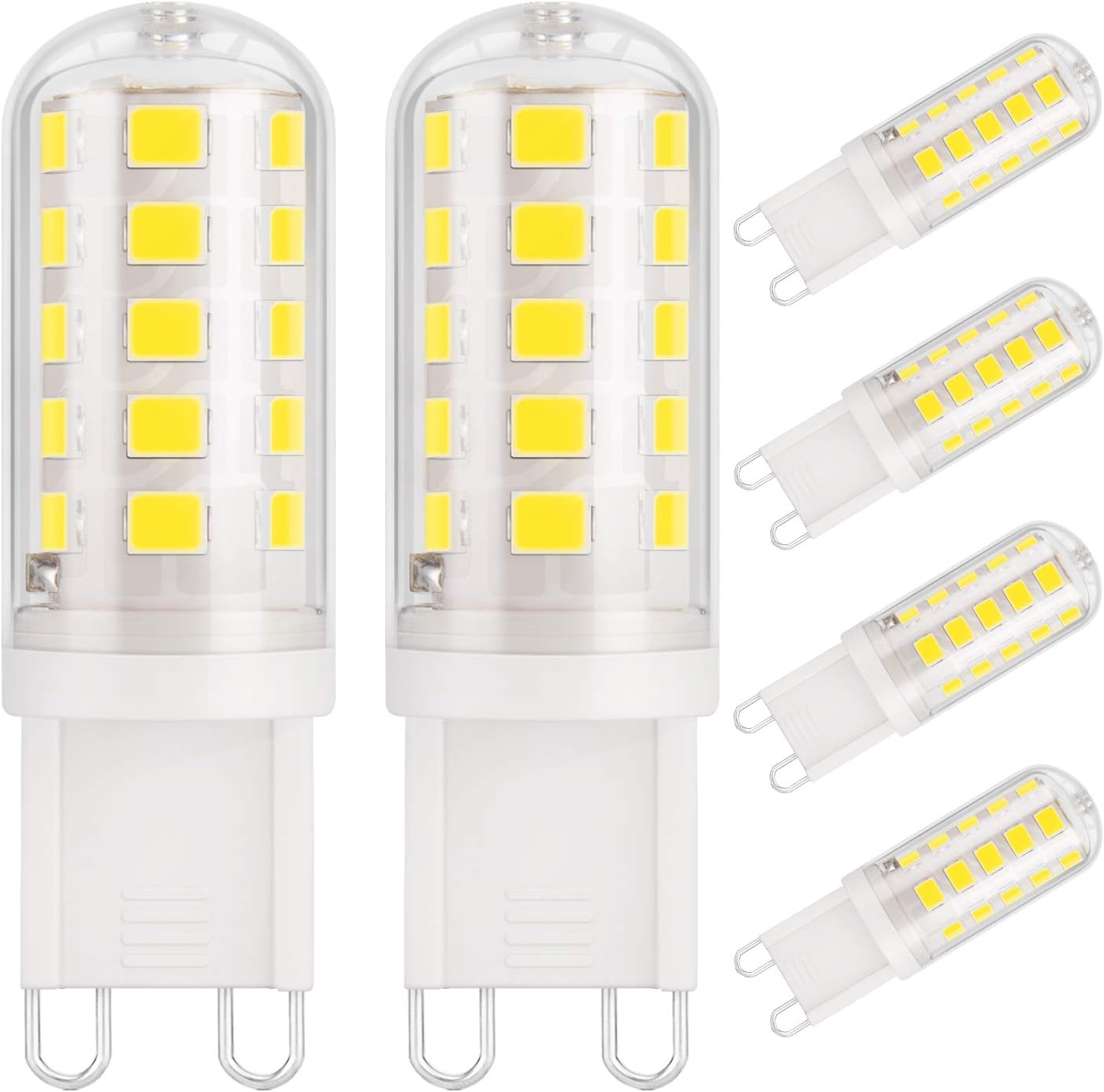 G9 3W LED Light Bulbs, 430LM, Equivalent to 40W Halogen, Daylight White 6000K