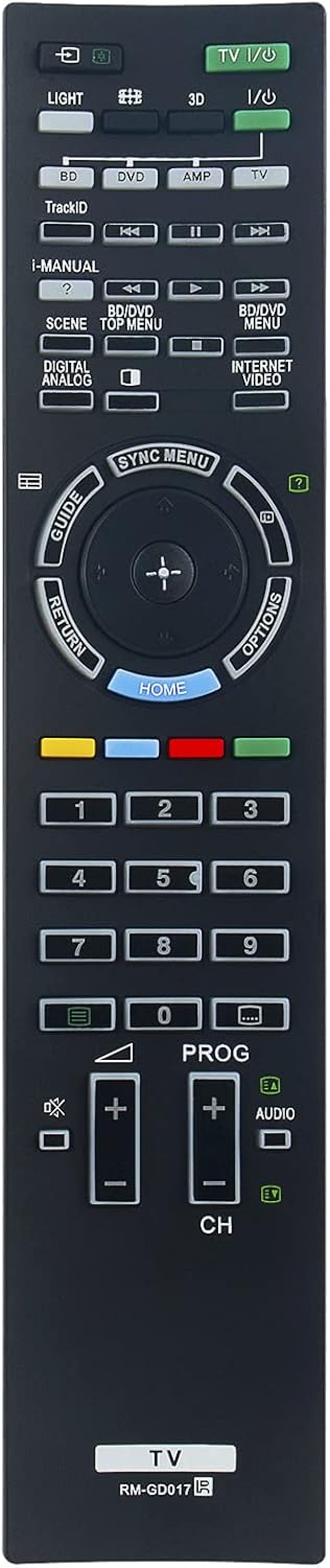 New RM-GD017 Replacement Remote Control fit for Sony Bravia LCD TV KDL-46HX820
