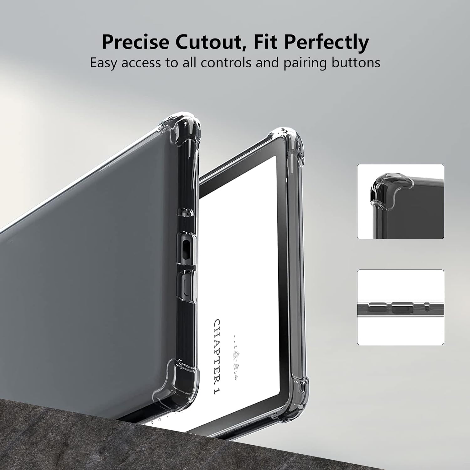 6'' All-New Kindle Clear Case with Tempered Glass Screen Protector - Image 4