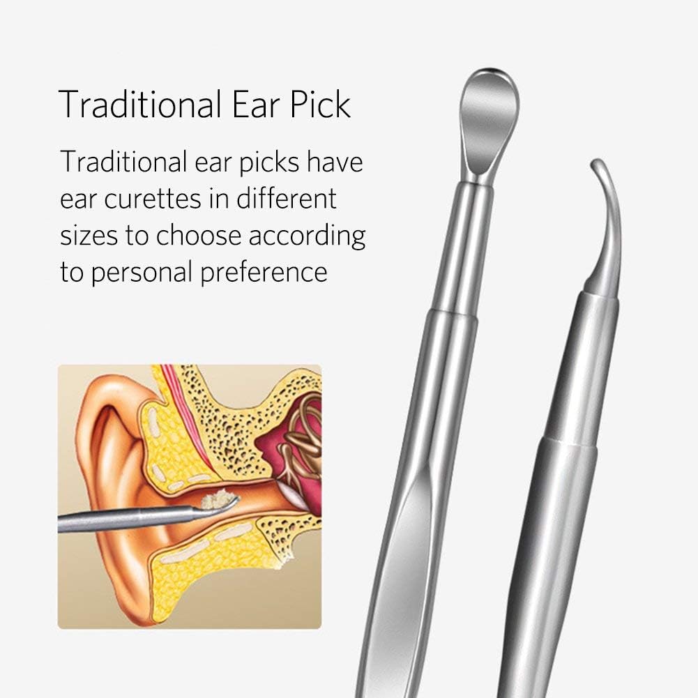 Stainless Steel Ear Pick, Earwax Removal Kit - 8 pcs - Image 3