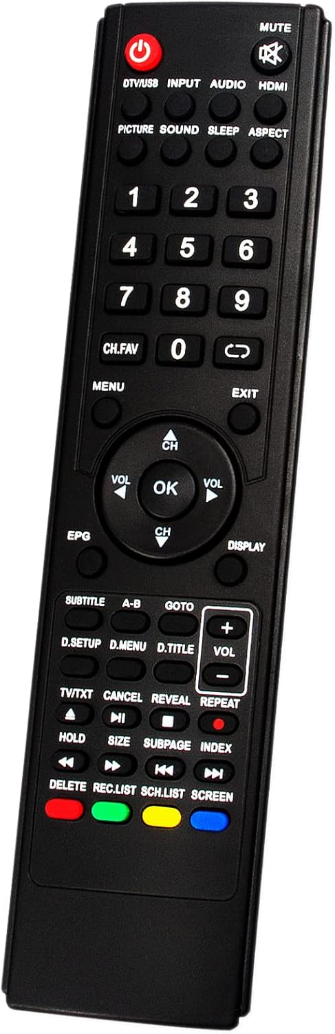0118020315 Replacement Remote Control Compatible with TEAC LED TV LEDV26U83HDR - Image 2