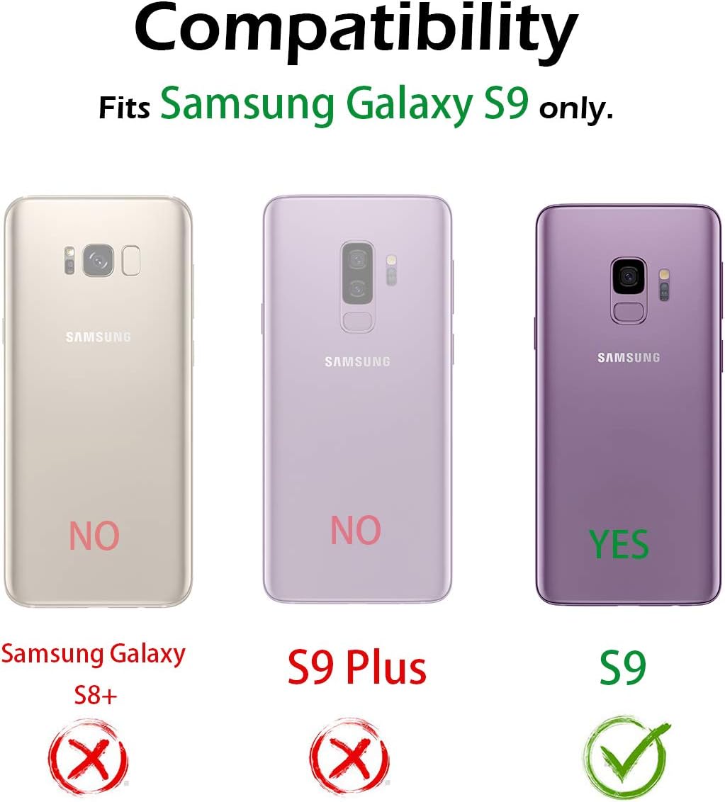 Case for Samsung Galaxy S9 360 Full Body 3 Layers of Protection - Black - Image 8