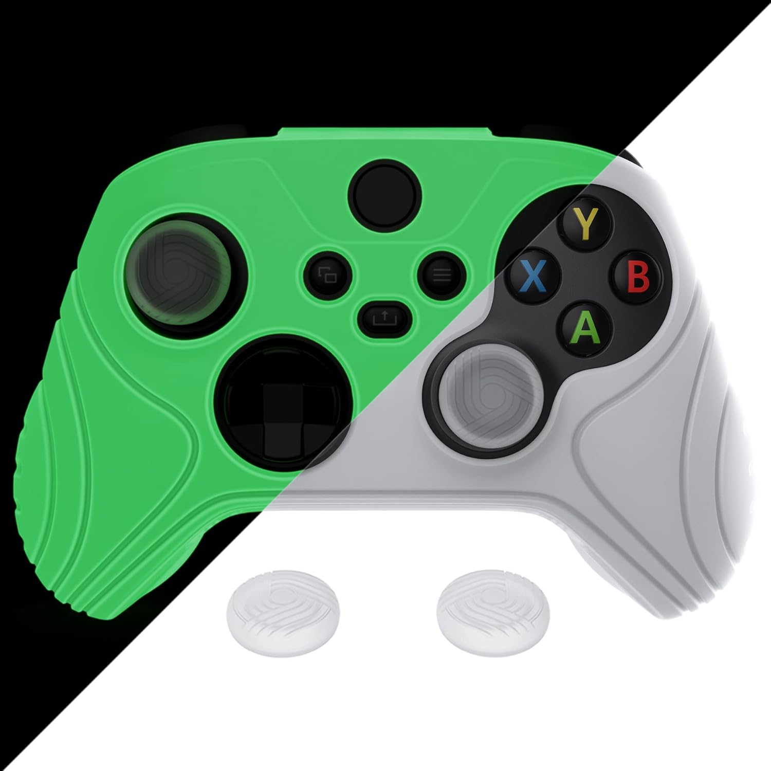 Glow in Dark Green Samurai Edition Anti-Slip Controller Grip Silicone Case