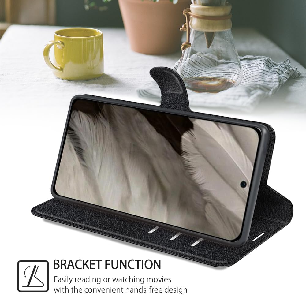 Google Pixel 8 Pro PU Leather Flip Cover Premium Magnetic Wallet Card Phone Case - Image 5