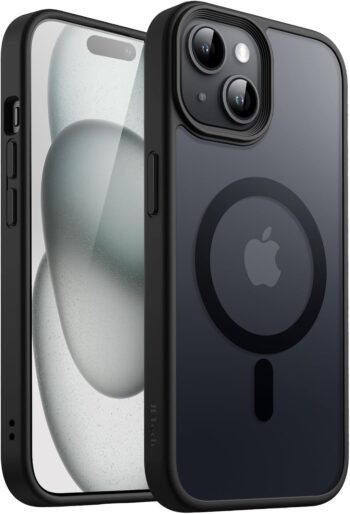 Magnetic Case for iPhone 15 Plus 6.7-Inch Compatible with MagSafe (Black)